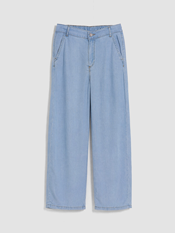 LCW Kids Wideleg Kız Çocuk Jean Pantolon