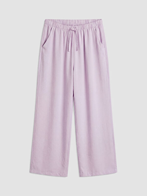 LCW Kids Kız Çocuk Geniş Paça Pantolon