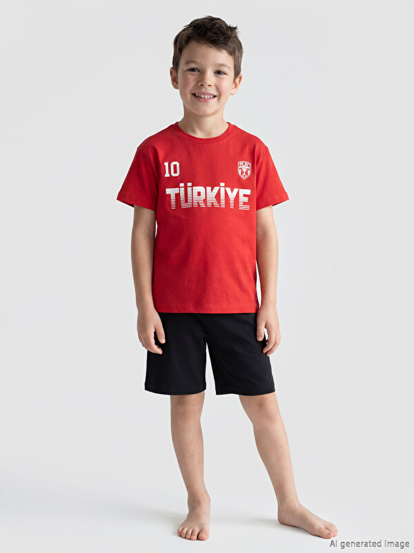 LCW Kids Türkiye Baskılı Erkek Çocuk Tişört