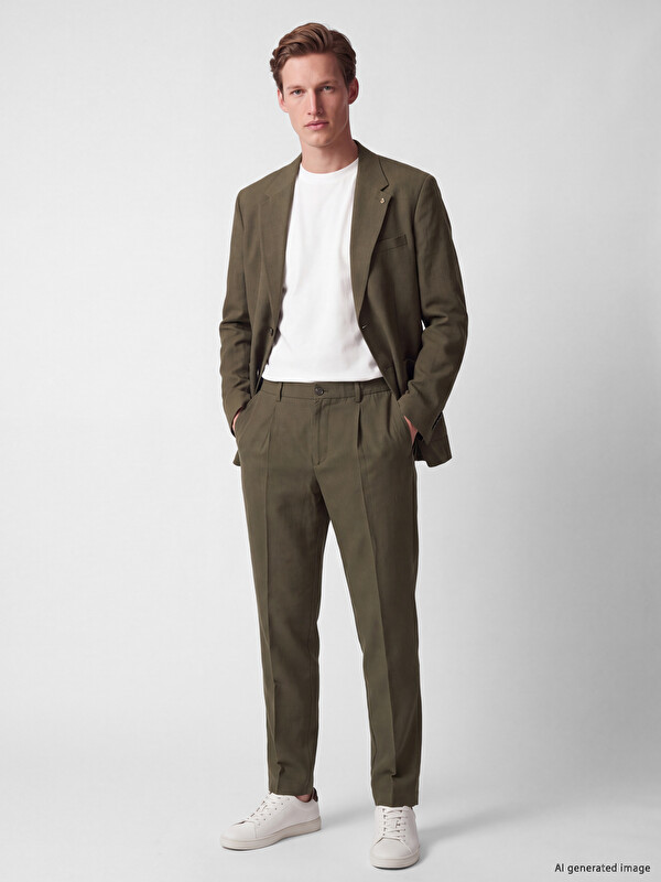 SOUTHBLUE Regular Fit Erkek Pileli Pantolon