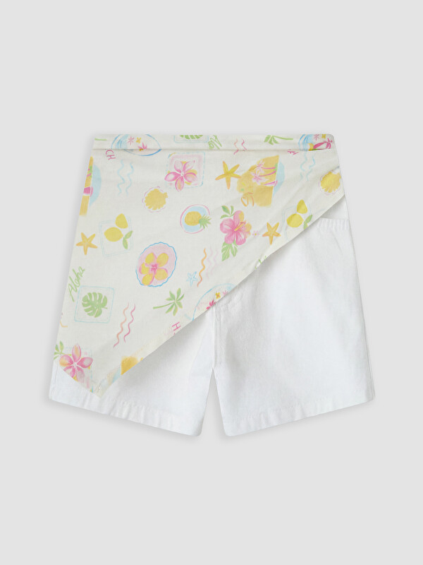 LCW Kids Kız Çocuk Şort ve Bandana