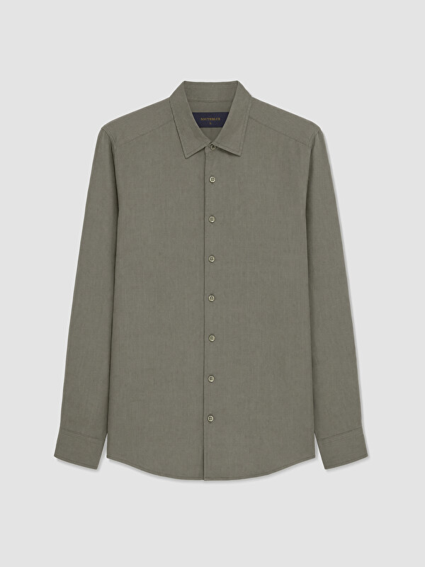 SOUTHBLUE Regular Fit %100 Keten Erkek Gömlek