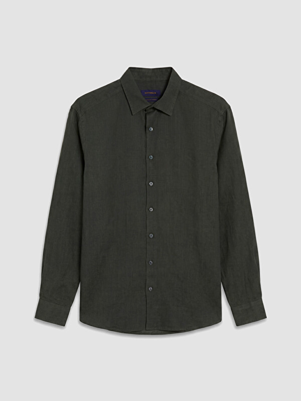 SOUTHBLUE Regular Fit %100 Keten Erkek Gömlek