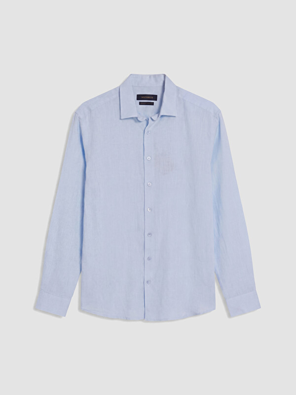 SOUTHBLUE Regular Fit %100 Keten Erkek Gömlek
