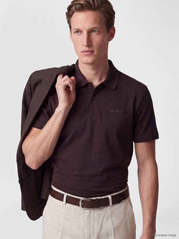 SOUTHBLUE Polo Collar Jersey Men's T-shirt