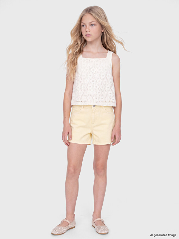 LCW Kids Kız Çocuk Şort