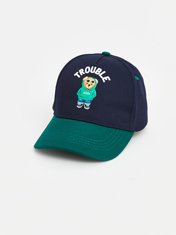 LCW ACCESSORIES Teddy Bear Embroidered Boy Baby Cap Hat