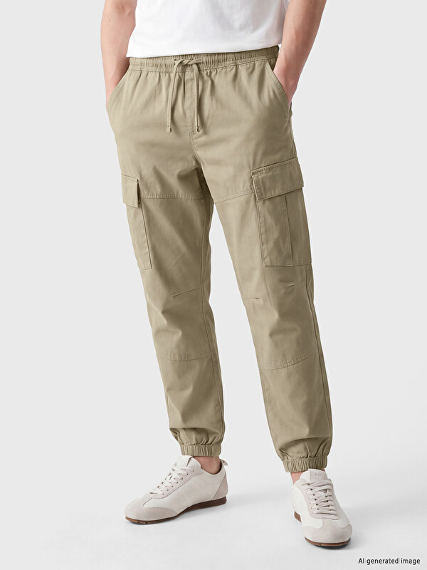 XSIDE Regular Fit Poplin Men's Jogger Trousers