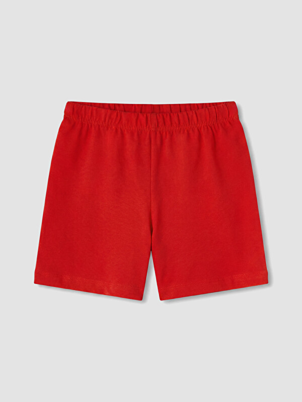 LCW Kids Beli Lastikli Kız Çocuk Şort Pijama Altı