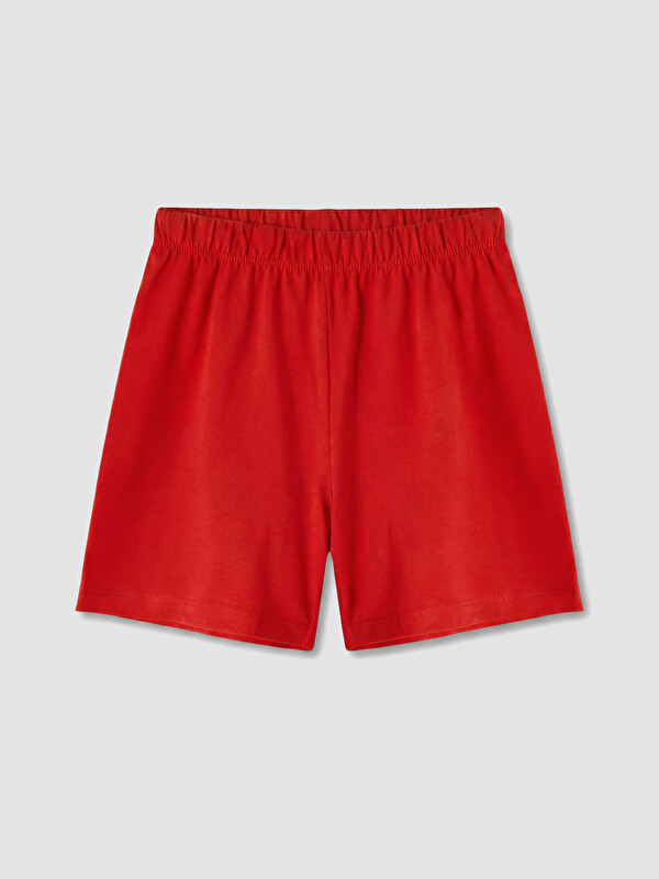 LCW Kids Beli Lastikli Kız Çocuk Pijama Şortu