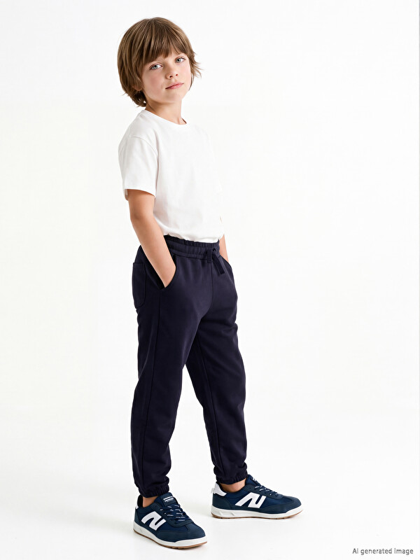 LCW Kids Elastic Waist Boys' Jogger Tracksuit Bottom