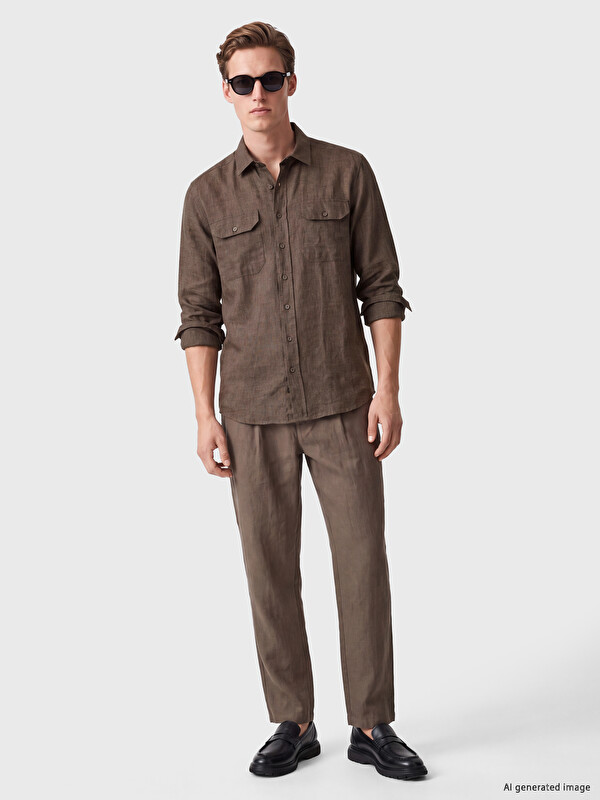 SOUTHBLUE Сорочка Regular Fit з 100% льону для чоловіків