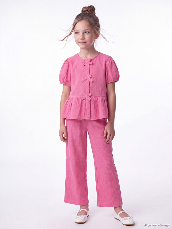 LCW Kids Fiyonklu Kız Çocuk Takım