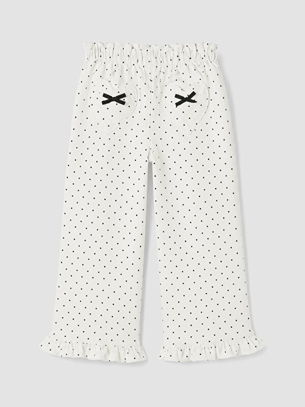 LCW baby Fiyonklu Kız Çocuk Gabardin Pantolon