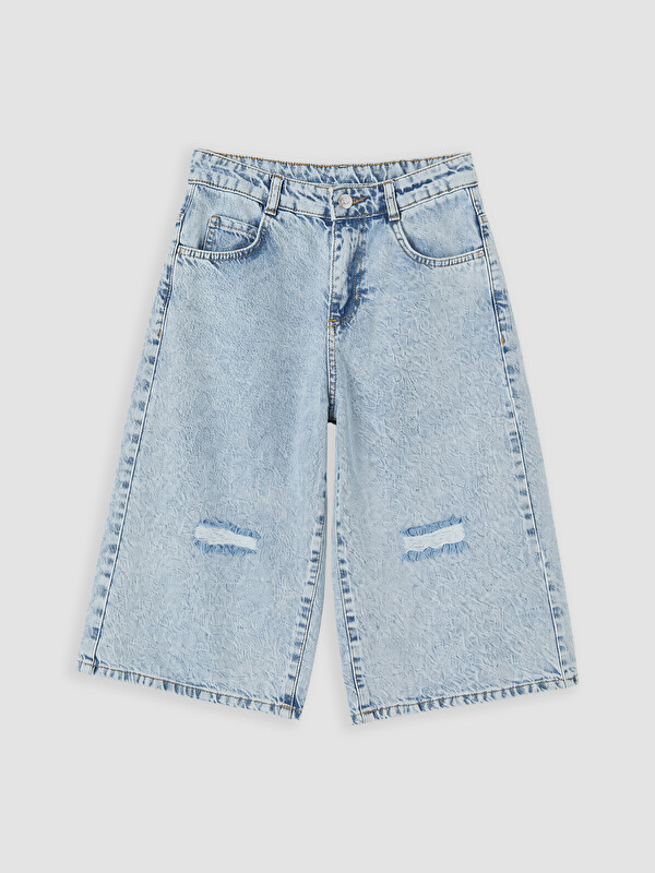 LCW Kids Kız Çocuk Jean Şortolon