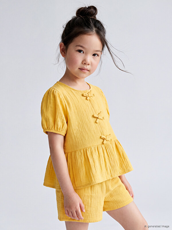 LCW Kids Girls' Bowed Set