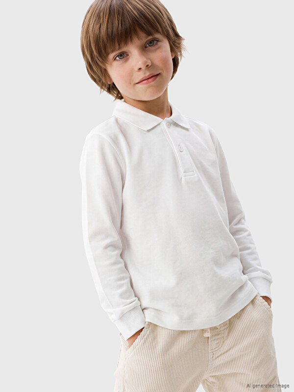LCW Kids Polo Yaka Erkek Çocuk Tişört