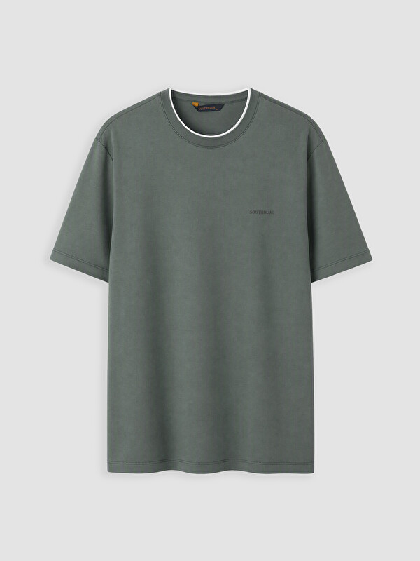 SOUTHBLUE Mashkull Ngjyre Kaki T-shirt