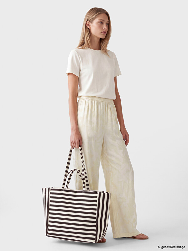 LCW ACCESSORIES Striped Women's Shoulder Bag