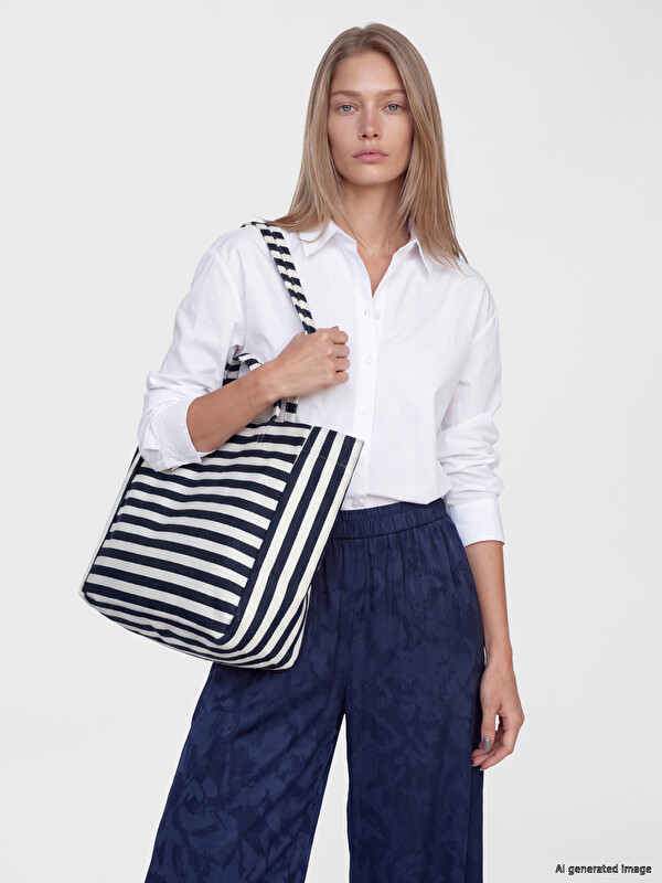 LCW ACCESSORIES Striped Women's Shoulder Bag