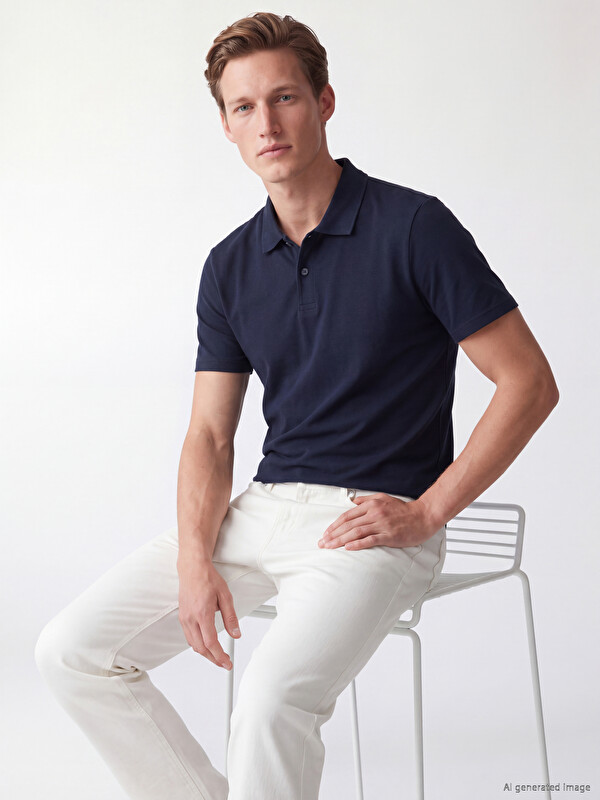 SOUTHBLUE T-shirt xhersi me jakë polo për burra