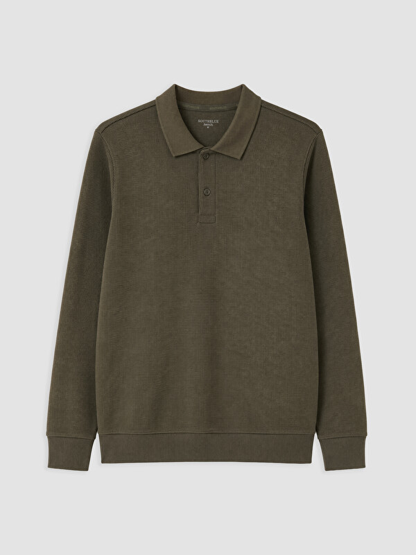 SOUTHBLUE Polo Yaka Erkek Sweatshirt