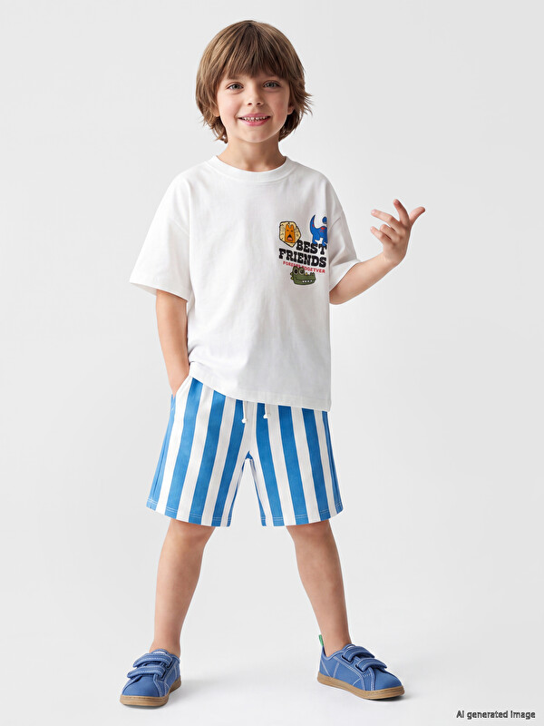 LCW Kids Baskılı Erkek Çocuk Takım