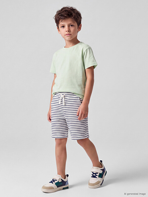 LCW Kids Beli Lastikli Erkek Çocuk Şortl