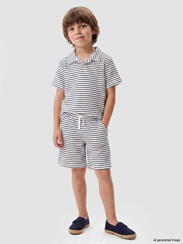 LCW Kids Çizgili Erkek Çocuk Takım