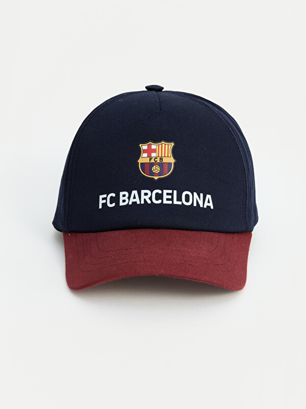 LCW ACCESSORIES FC Barcelona Baskılı Erkek Çocuk Kep Şapka
