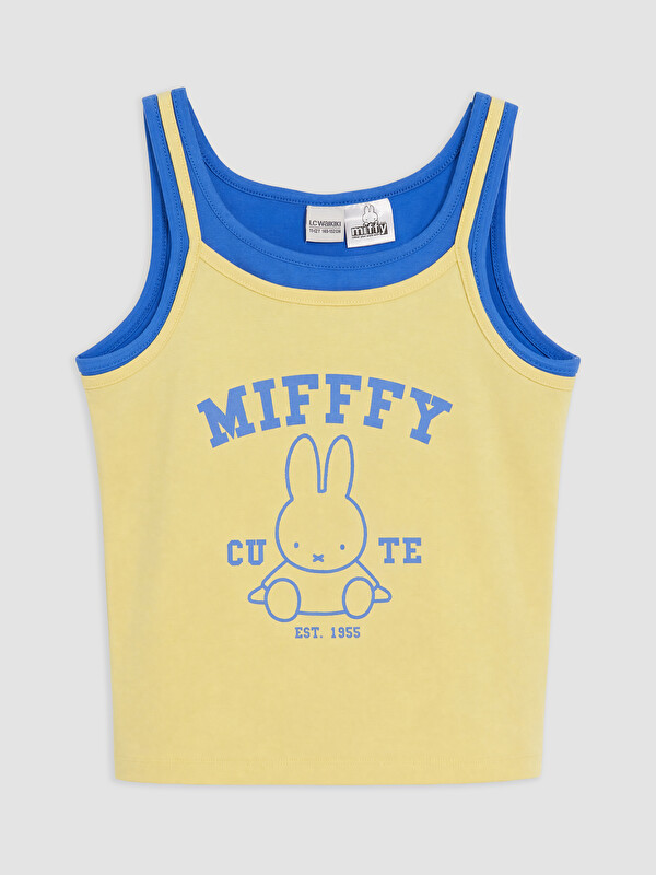 LCW Kids Bisiklet Yaka Miffy Baskılı Kız Çocuk Atlet