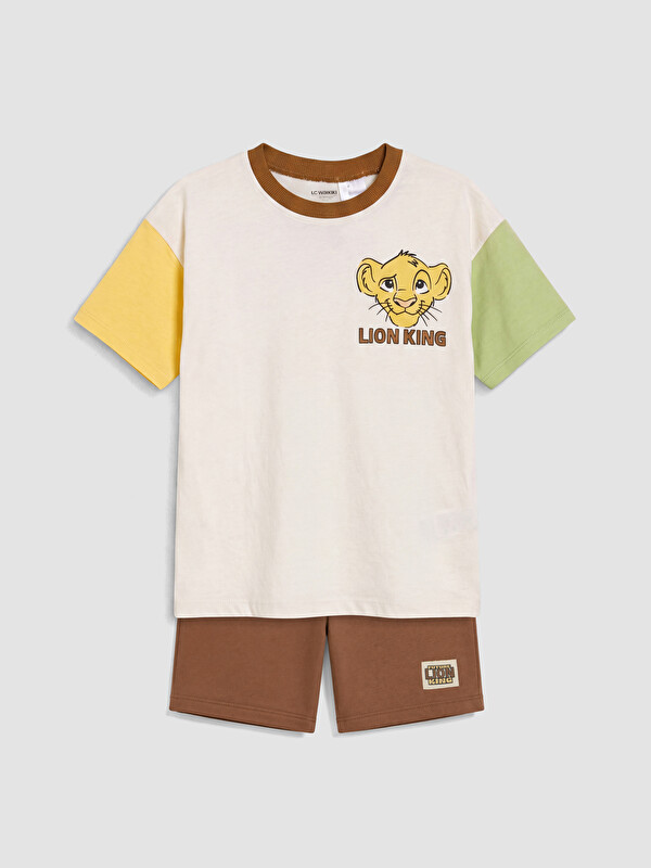 LCW Kids Aslan Kral Baskılı Erkek Çocuk Takım