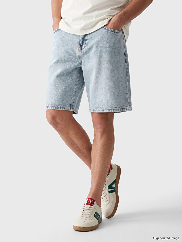 LCW Jeans Мъжки дънкови къси панталони с редовна кройка