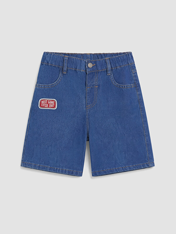 LCW Kids Arma Detaylı Erkek Çocuk Jean Şort