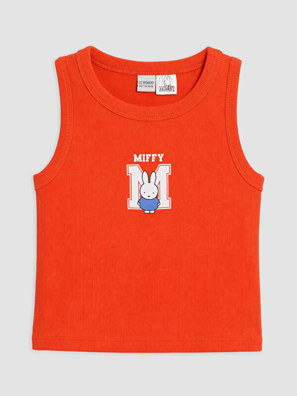 LCW Kids Кръгло деколте Miffy отпечатана момичешка безръкавна тениска