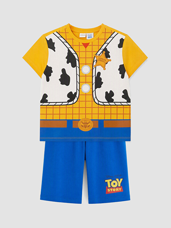 LCW Kids Toy Story Printed Boys' Shorts Pyjamas Set