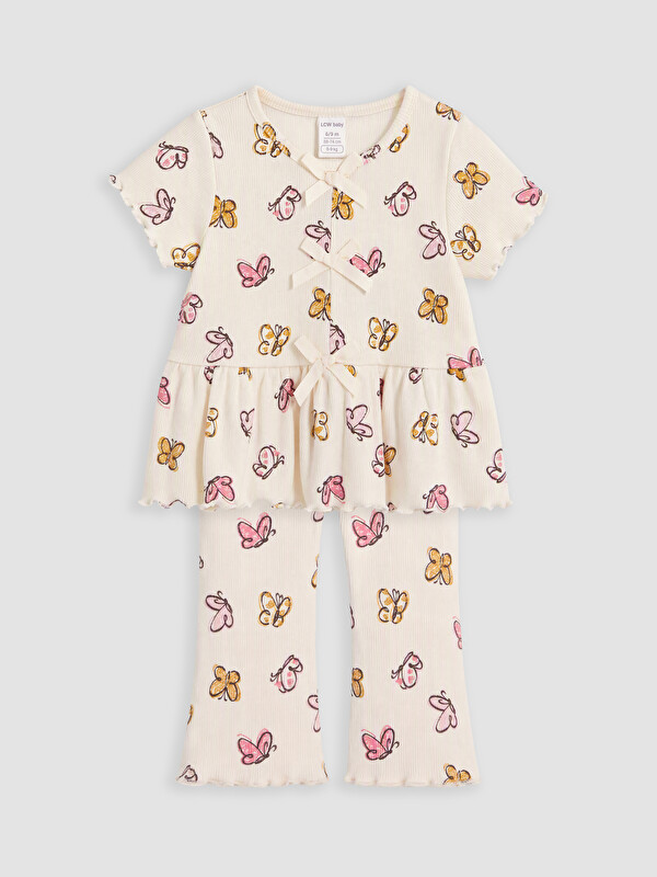 LCW baby Bebe djevojčica Ekru Set