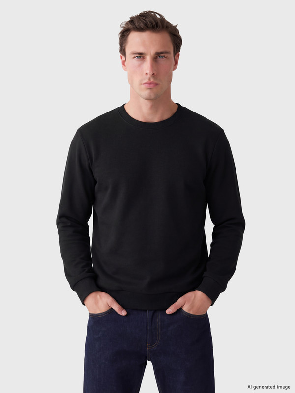LCWAIKIKI Classic Crew Neck Men's Thick Sweatshirt