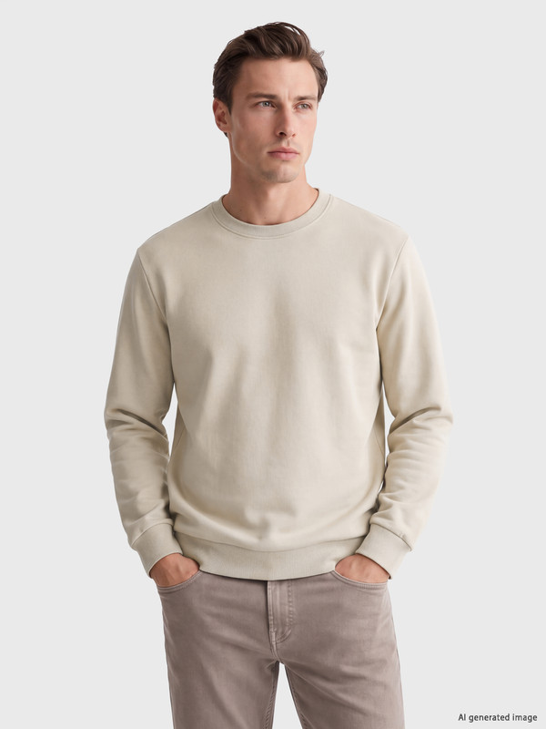 LCWAIKIKI Classic Crew Neck Men's Thick Sweatshirt