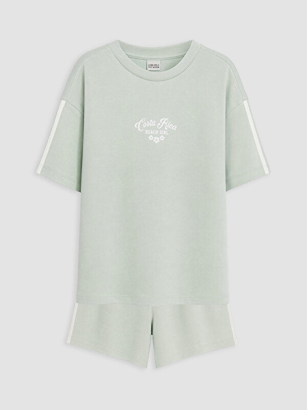 LCW Kids Printed Girls' Soft Touch Set