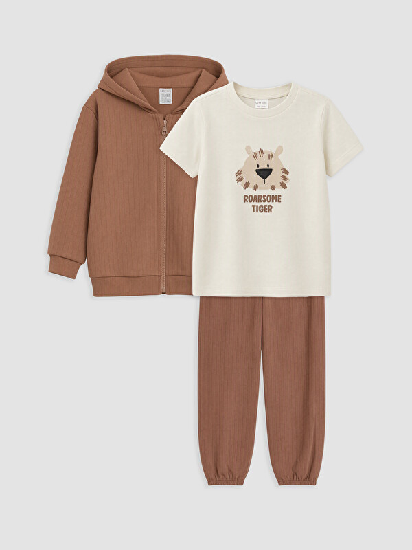 LCW baby Хлопчик Коричневий Комплект