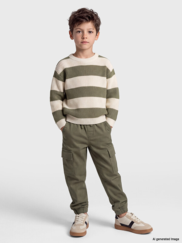 LCW Kids Boys' Cargo Gabardine Jogger Trousers