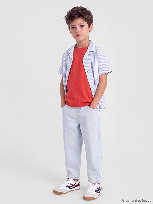 LCW Kids Barrel Fit dečije farmerke
