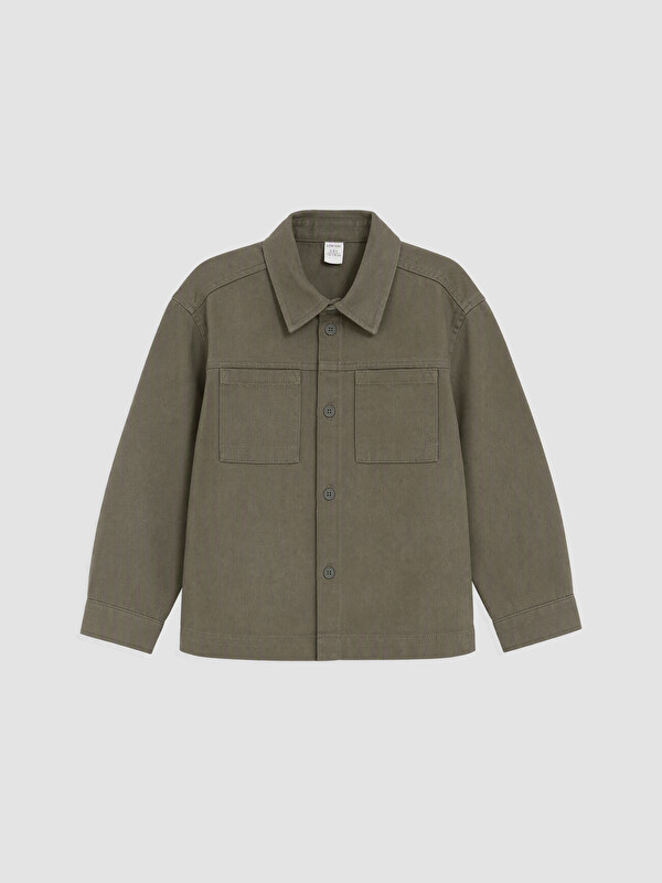LCW Kids Gabardin Erkek Çocuk Gömlek