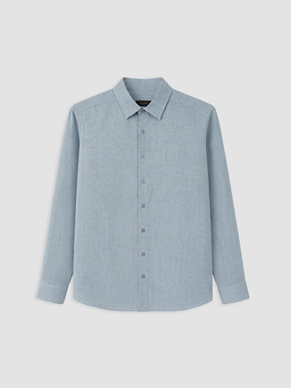 SOUTHBLUE Regular Fit %100 Keten Erkek Gömlek