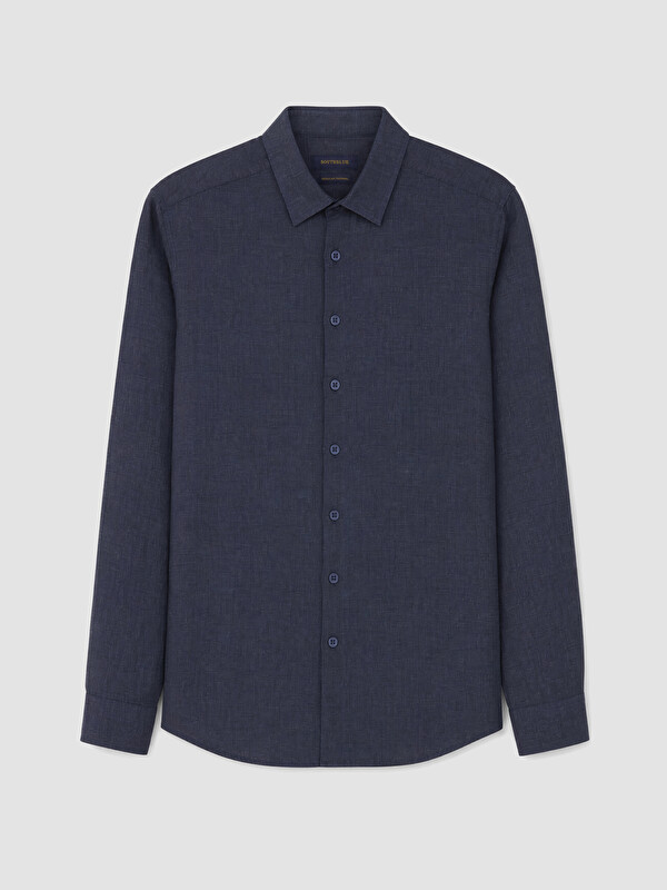 SOUTHBLUE Regular Fit %100 Keten Erkek Gömlek