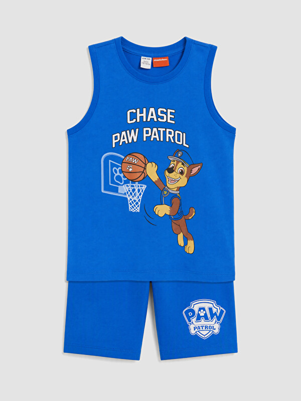 LCW Kids Paw Patrol Baskılı Erkek Çocuk Şortlu Pijama Takımı