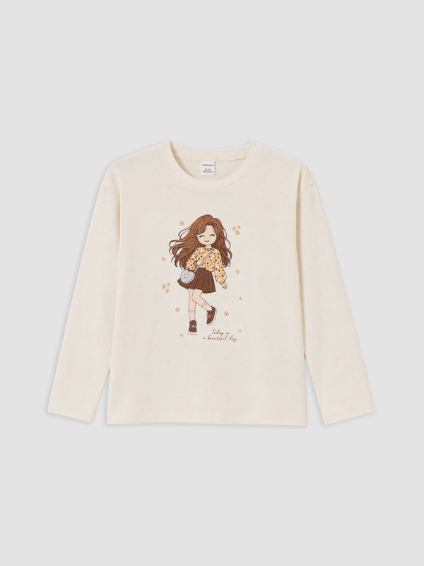 LCW Kids Printed Girls' T-Shirt