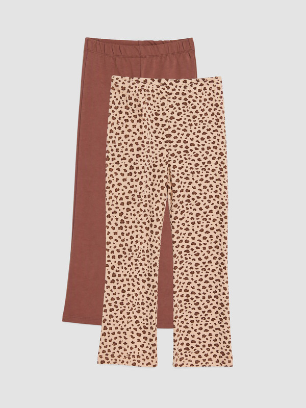 LCW Kids 2 Pack Leopard Print Girls' Leggings