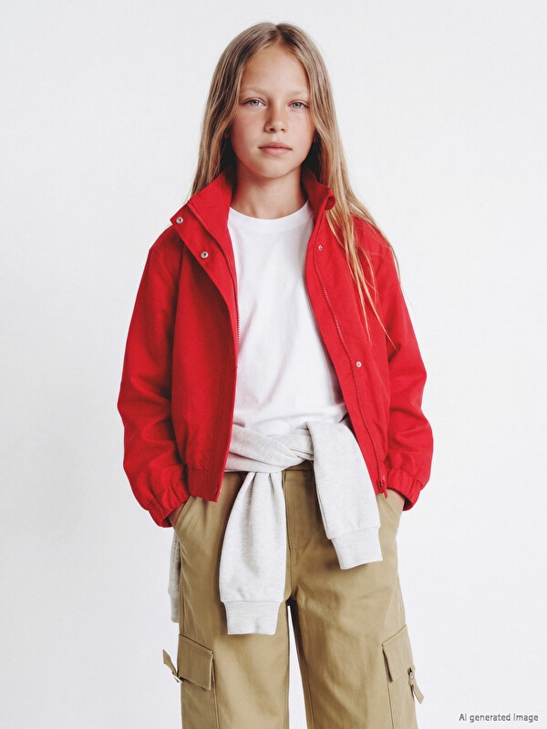 LCW Kids Mock Neck Girls' Coat